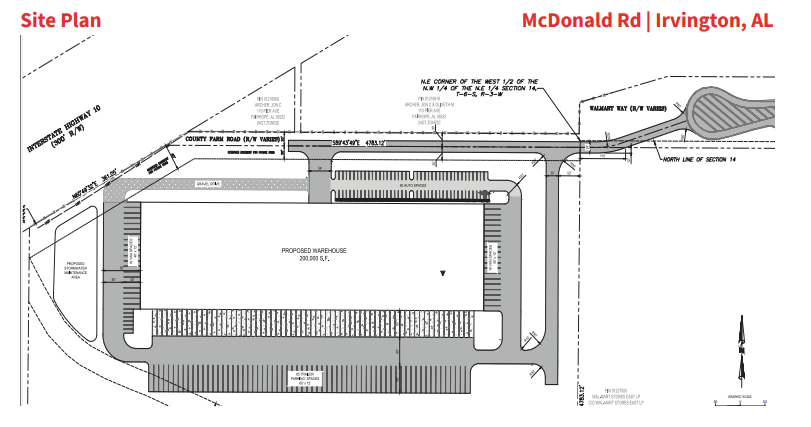 8726 County Farm Rd, Irvington, AL for rent - Site Plan - Image 3 of 3