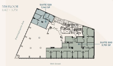 1901 Pennsylvania Ave NW, Washington, DC to rent Floor Plan- Image 1 of 1