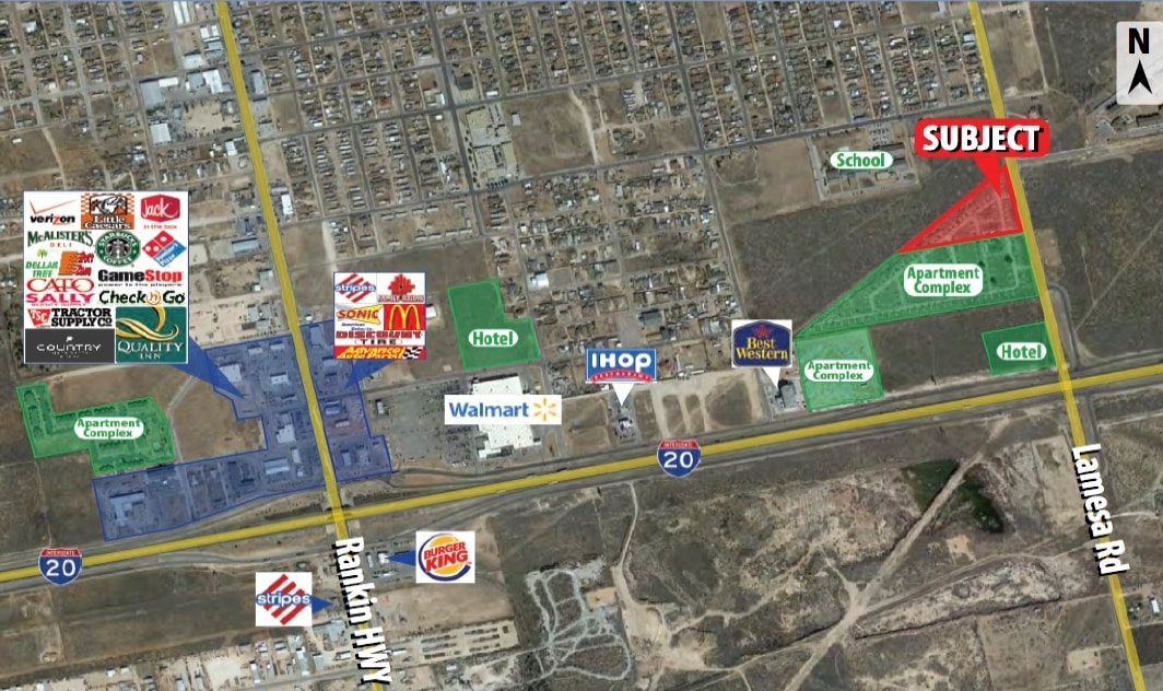 2200 S Lamesa Rd, Midland 79701 6.5 Acre development tract on S