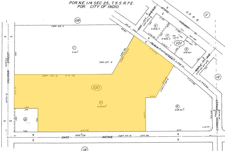 Date Ave, Indio, CA for sale - Plat Map - Image 2 of 2