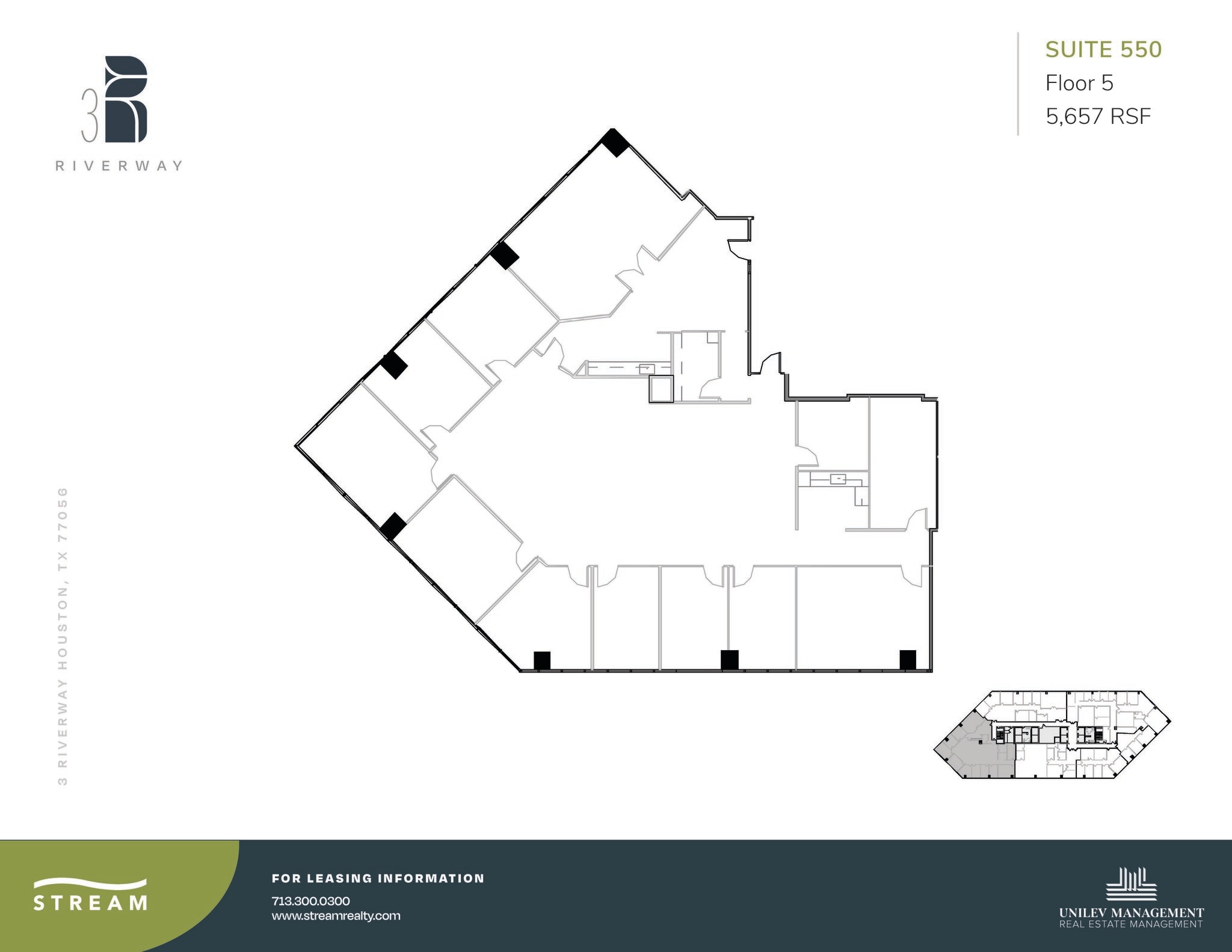 3 Riverway, Houston, TX to rent Floor Plan- Image 1 of 1