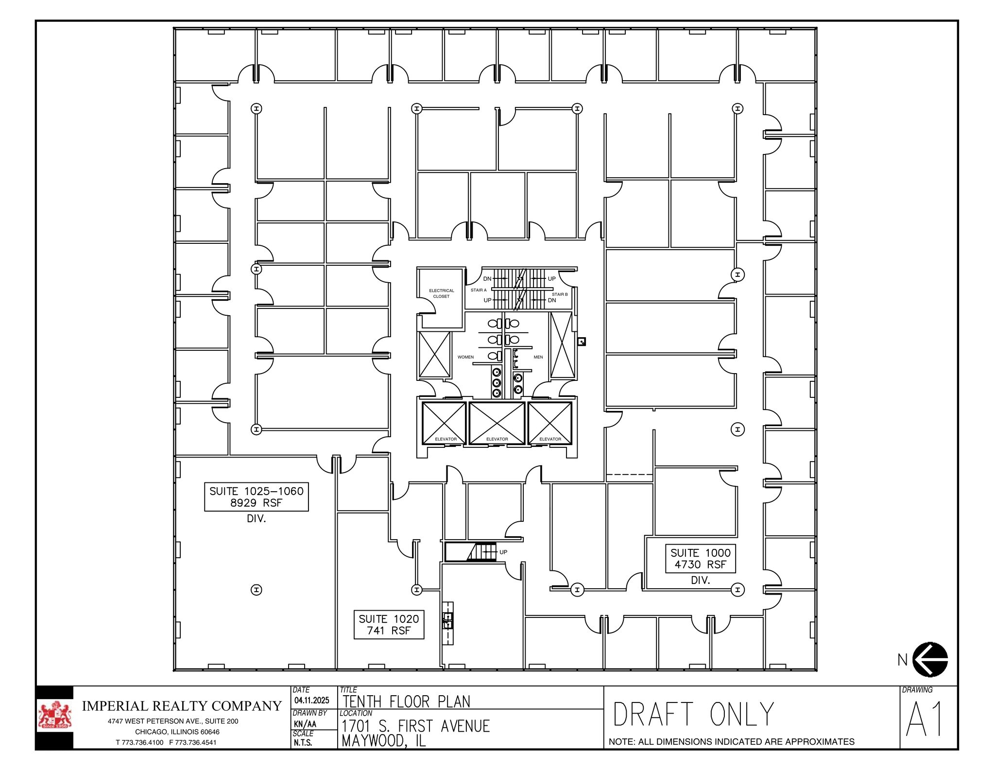 1701 S 1st Ave, Maywood, IL to rent Site Plan- Image 1 of 1