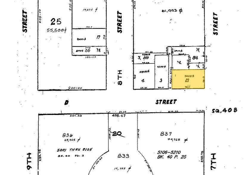 400 7th St NW, Washington, DC to rent - Plat Map - Image 2 of 6