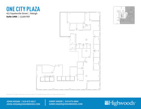 421 Fayetteville St, Raleigh, NC for rent Floor Plan- Image 1 of 1