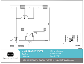 495 Richmond St, London, ON for rent Floor Plan- Image 1 of 1