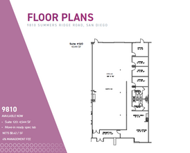 9810 Summers Ridge Rd, San Diego, CA for rent Floor Plan- Image 1 of 1