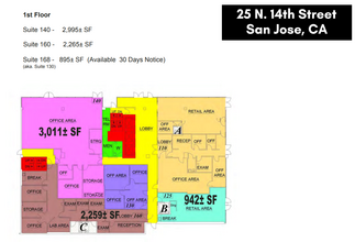 25 N 14th St, San Jose, CA for rent Floor Plan- Image 1 of 1