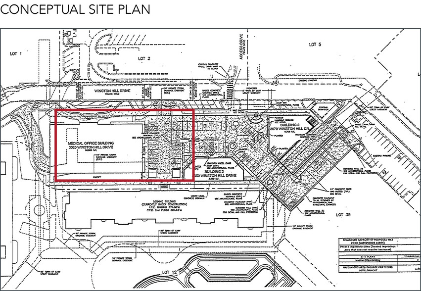 1000 Winston Hill Dr, Cary, NC for sale - Site Plan - Image 2 of 2