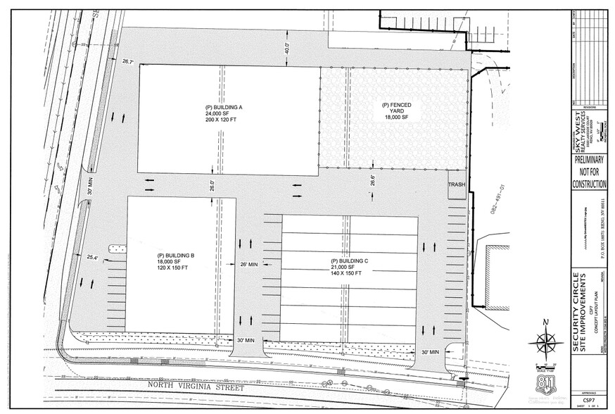 Security Cir, Reno, NV for rent - Site Plan - Image 3 of 7