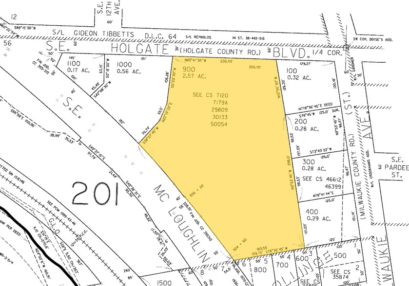 4546 SE Mcloughlin Blvd, Portland, OR for rent - Plat Map - Image 2 of 3