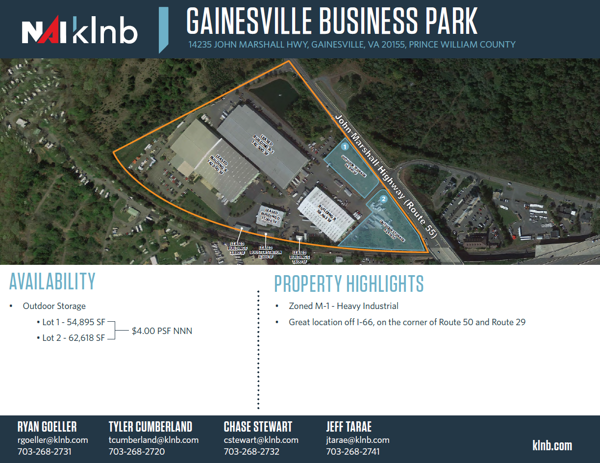 14235 John Marshall Hwy, Gainesville, VA for rent Aerial- Image 1 of 2