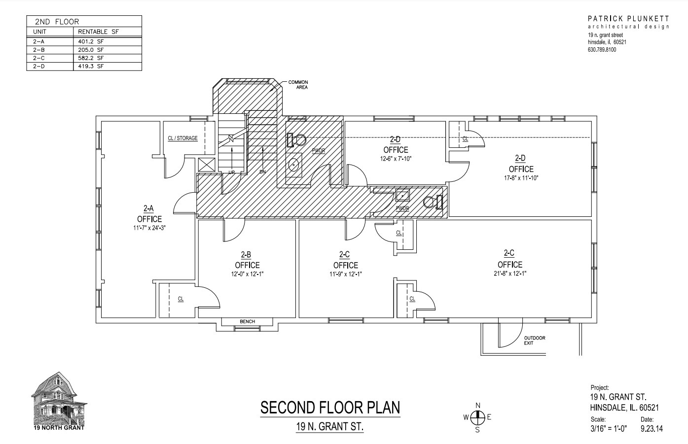 19 N Grant St, Hinsdale, IL for rent Floor Plan- Image 1 of 1