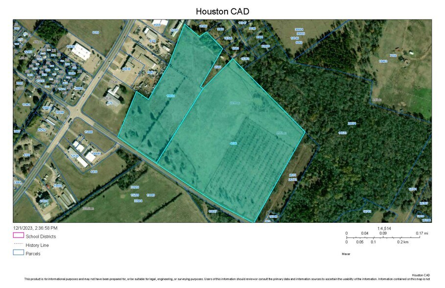 Hwy 287 S, Crockett, TX for sale - Plat Map - Image 1 of 1