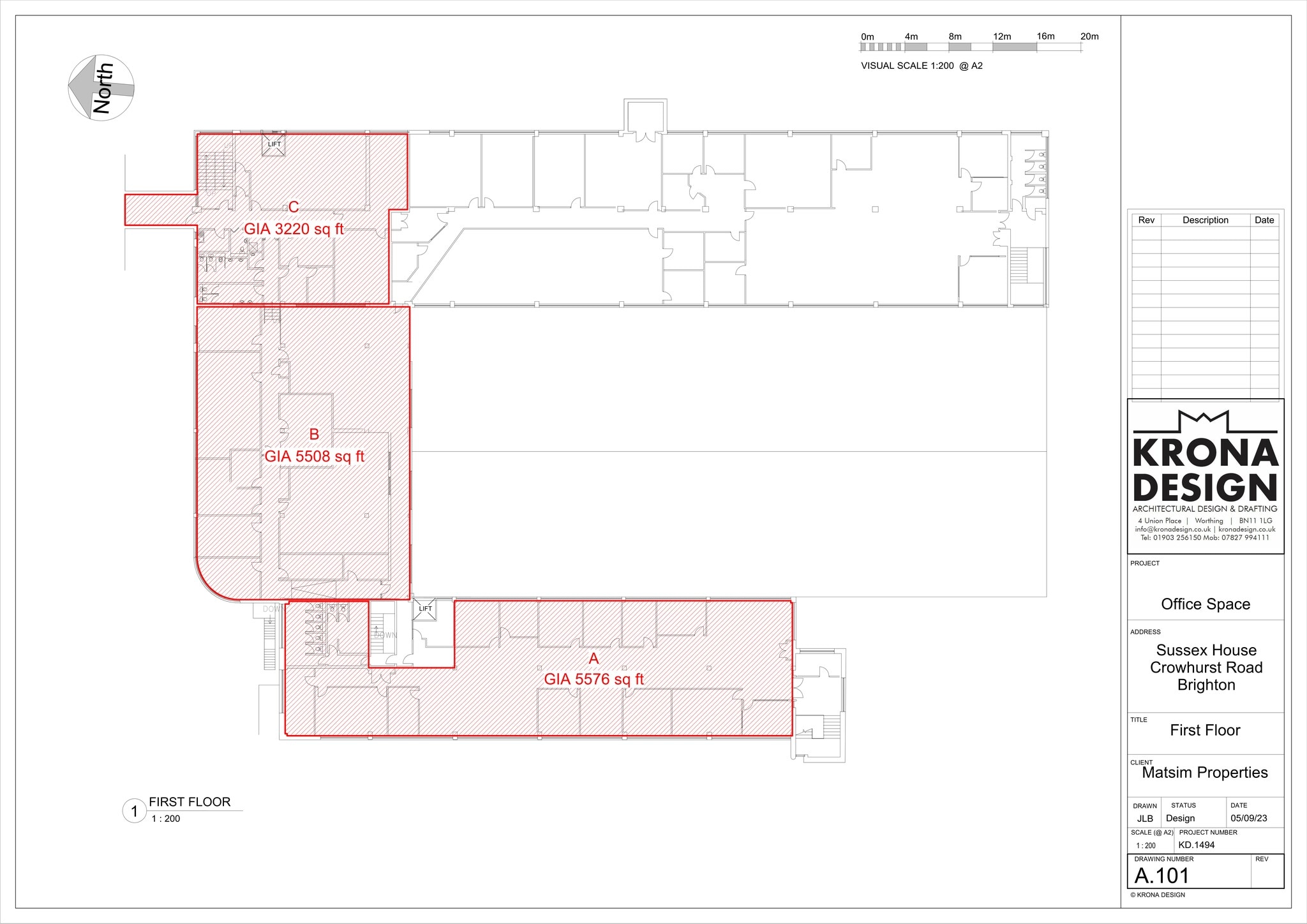 Sussex House, Crowhurst Rd, Brighton to rent Site Plan- Image 1 of 1