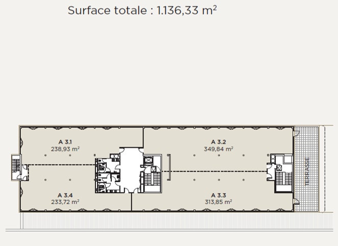 Office in Marseille to rent Floor Plan- Image 1 of 4