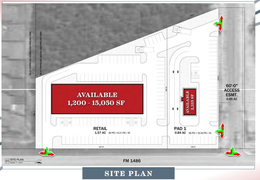 FM-1486 & Trinity Pines Drive, Montgomery, TX for rent - Building Photo - Image 1 of 3