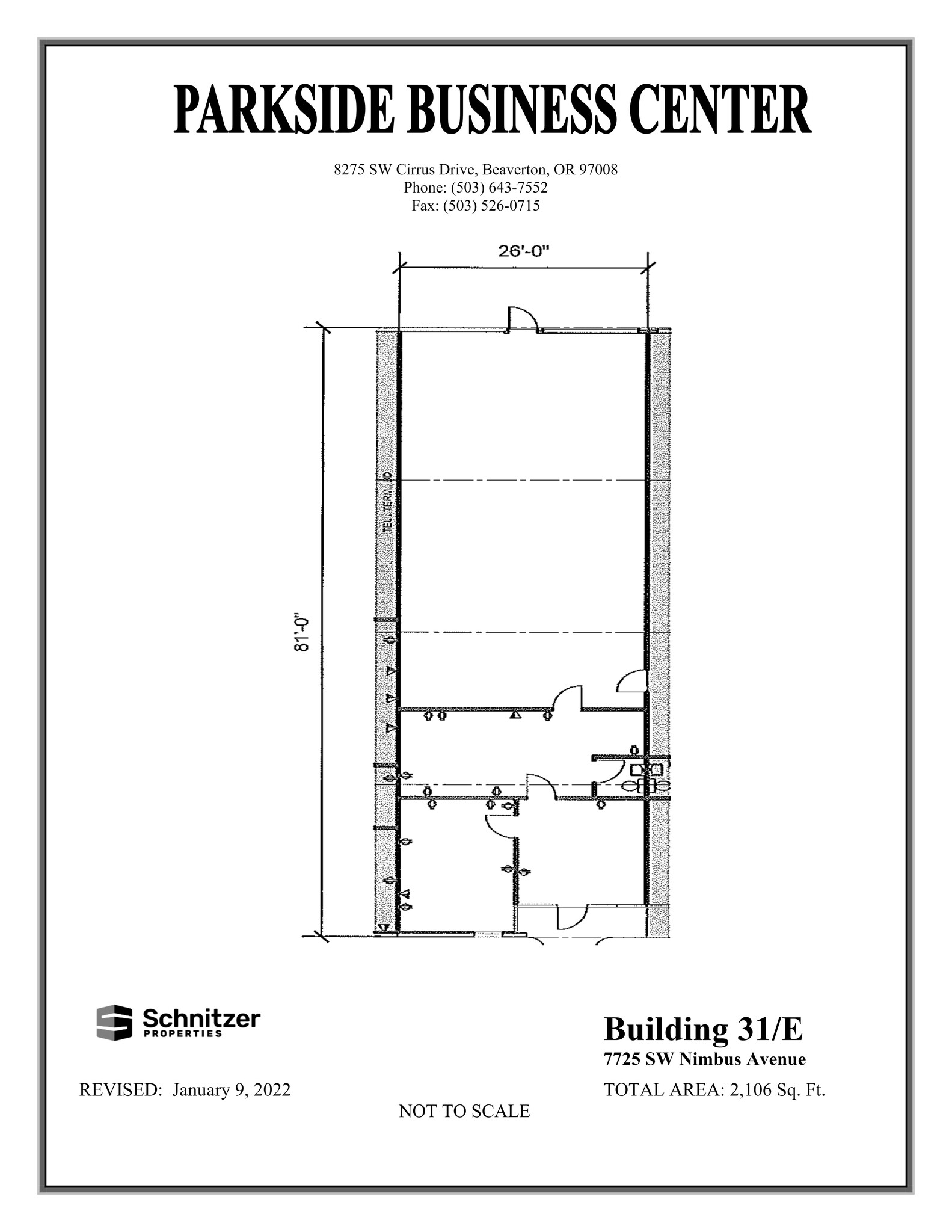 8362-8380 SW Nimbus Ave, Beaverton, OR for rent Site Plan- Image 1 of 1