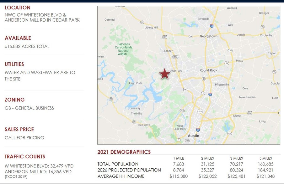 W Whitestone, Cedar Park, TX for sale - Building Photo - Image 2 of 3