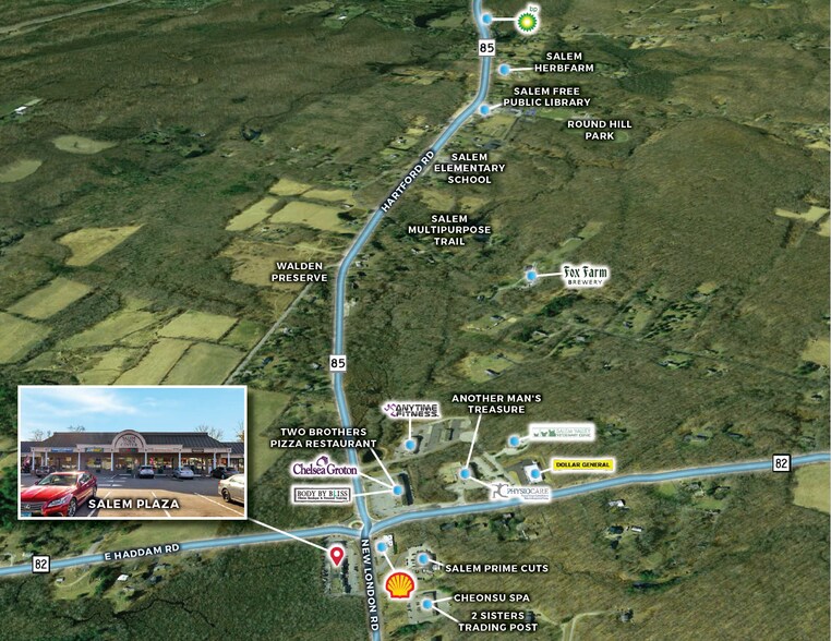 1 New London Rd, Salem, CT to rent - Aerial - Image 2 of 5