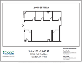 16360 Park Ten Place Dr, Houston, TX for rent Floor Plan- Image 1 of 1