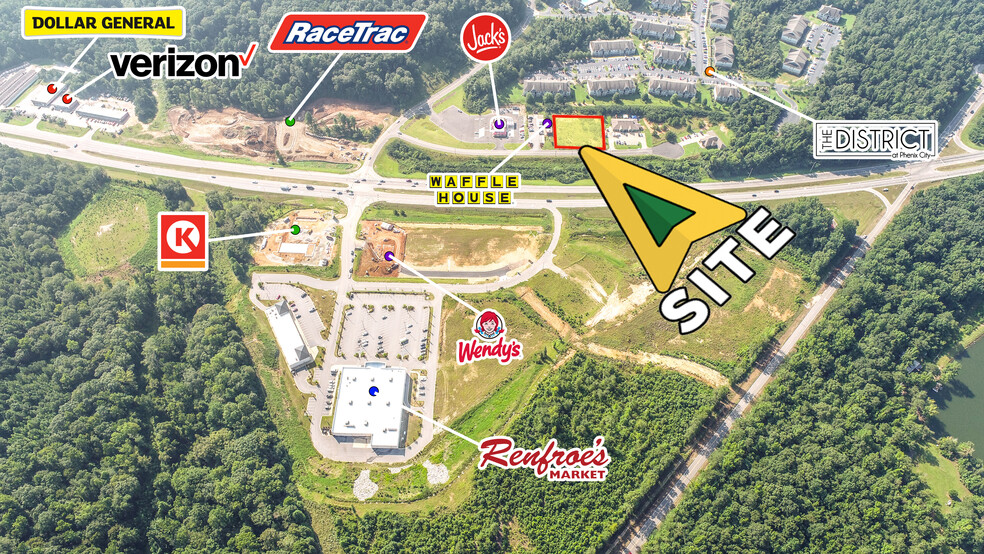 Retail Drive, Phenix City, AL for sale - Aerial - Image 2 of 8