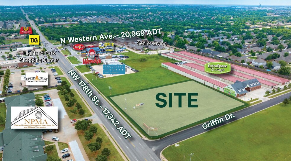 NW 178th & Western Ave, Edmond, OK for sale - Primary Photo - Image 1 of 2