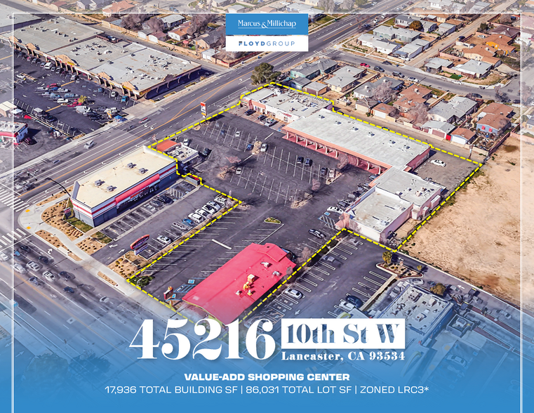 45216-45232 10th St W, Lancaster, CA for sale - Aerial - Image 1 of 7