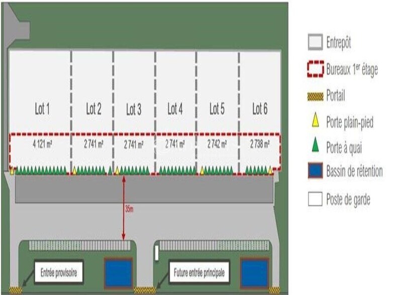 Industrial in Trappes to rent - Site Plan - Image 3 of 7