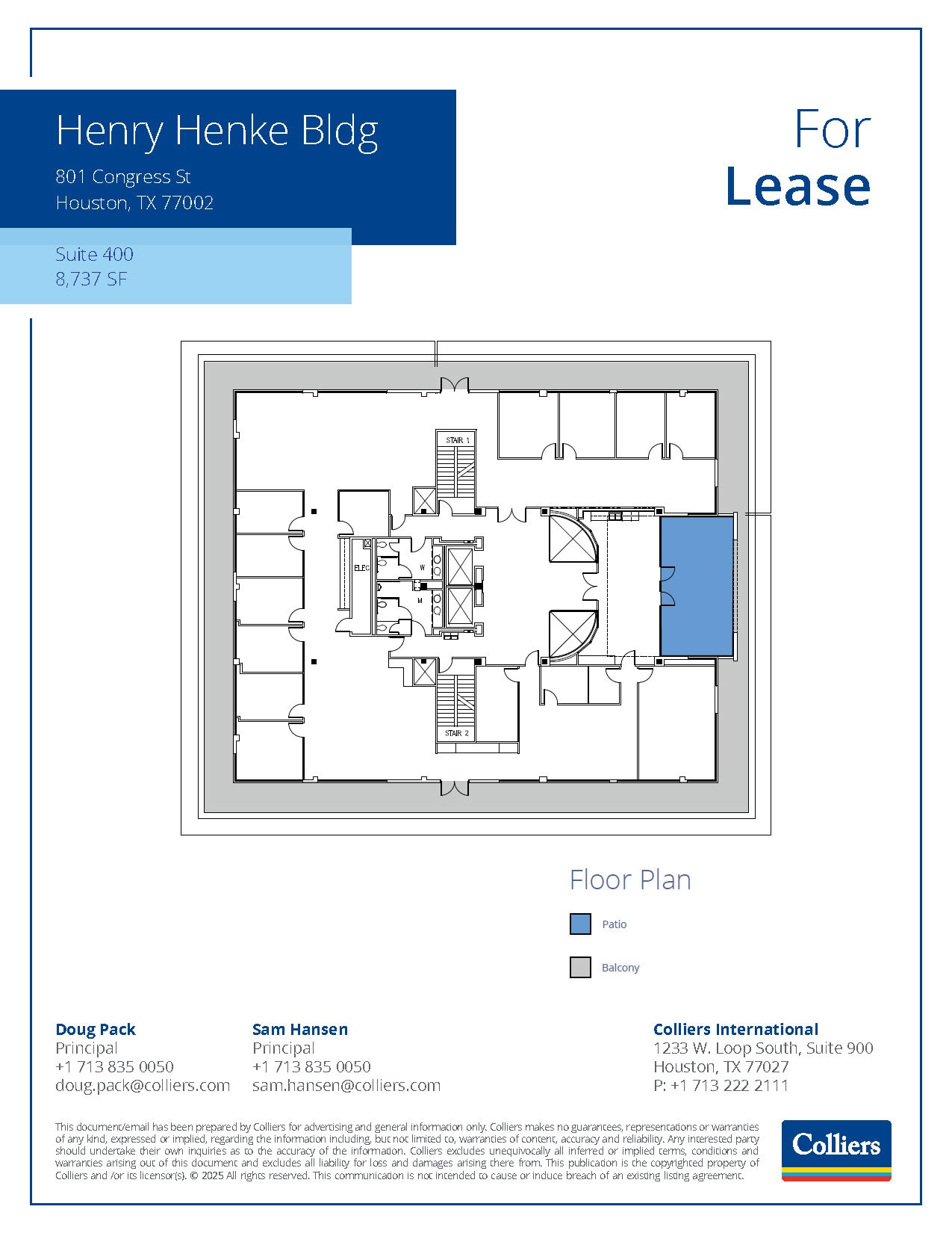 801 Congress St, Houston, TX to rent Floor Plan- Image 1 of 2