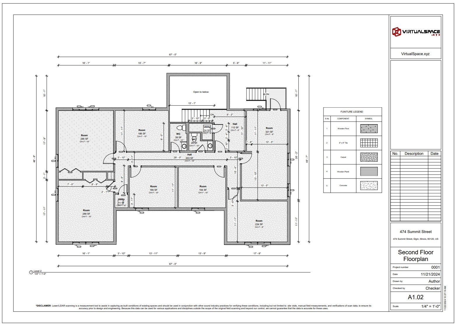 474 Summit St, Elgin, IL to rent Floor Plan- Image 1 of 1