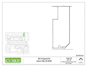 691 N Squirrel Rd, Auburn Hills, MI to rent Floor Plan- Image 1 of 1