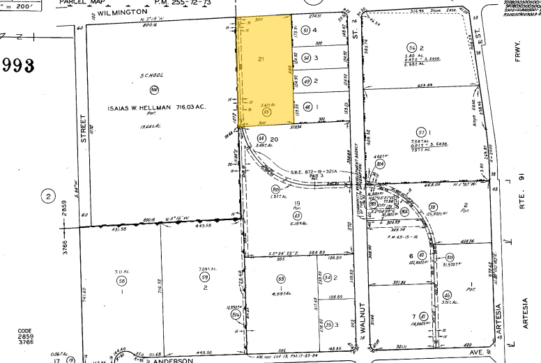 1805 S Wilmington Ave, Compton, CA for rent - Plat Map - Image 2 of 5