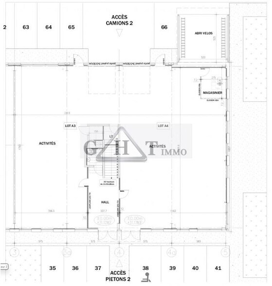 Industrial in Gennevilliers to rent - Floor Plan - Image 3 of 3