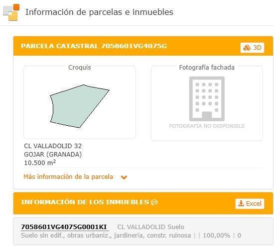 Calle Valladolid, 1, Gójar, Granada for sale - Site Plan - Image 3 of 3