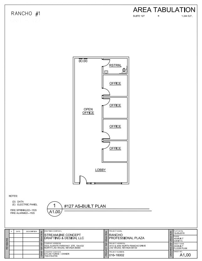 3013 N Rancho Dr, Las Vegas, NV to rent Floor Plan- Image 1 of 1