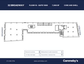 32 Broadway, New York, NY for rent Floor Plan- Image 1 of 1