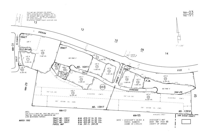 1327 Calle Avanzado, San Clemente, CA for rent - Plat Map - Image 2 of 3