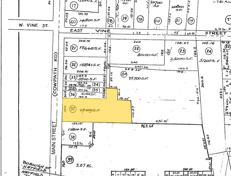 529 S Main St, Hatfield, PA for sale - Plat Map - Image 1 of 1