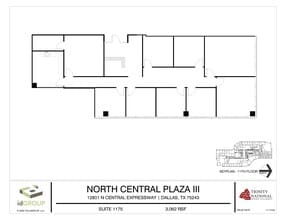 12801 N Central Expy, Dallas, TX to rent Floor Plan- Image 1 of 2