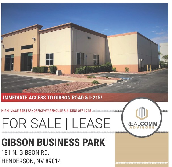 181 N Gibson Rd, Henderson, NV for sale - Building Photo - Image 1 of 1