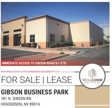 181 N Gibson Rd, Henderson, NV for sale Building Photo- Image 1 of 1