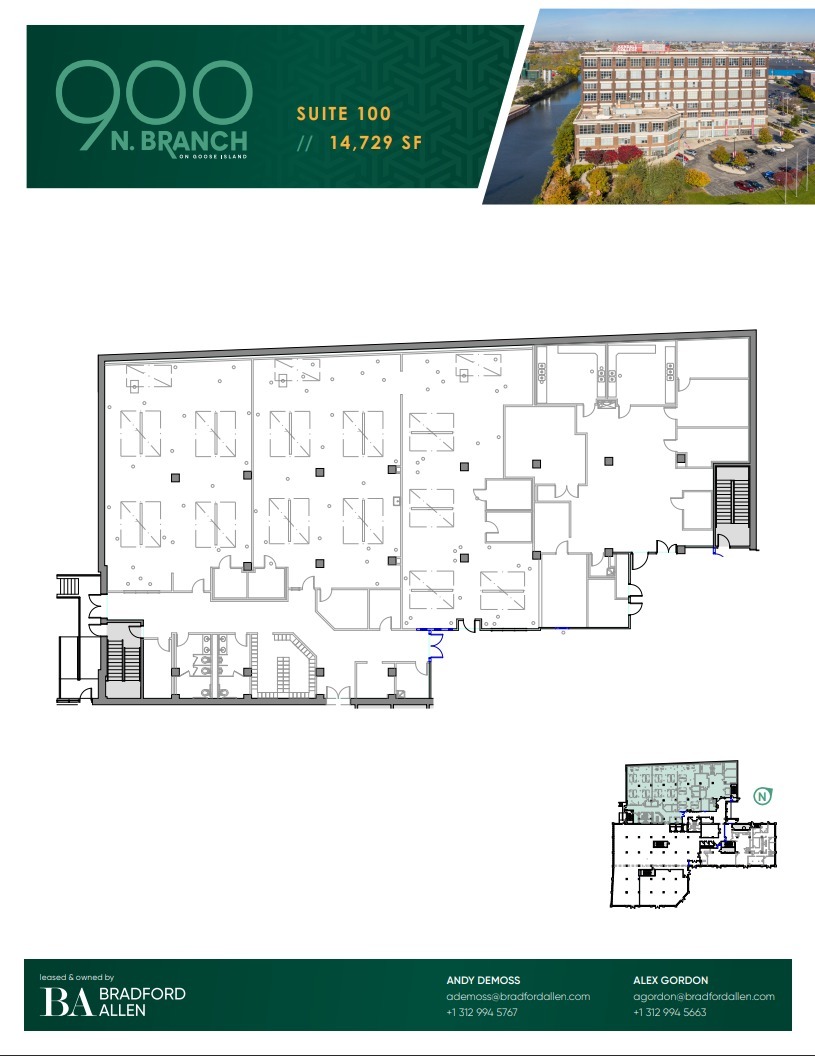 900 N Branch St, Chicago, IL for rent Floor Plan- Image 1 of 4