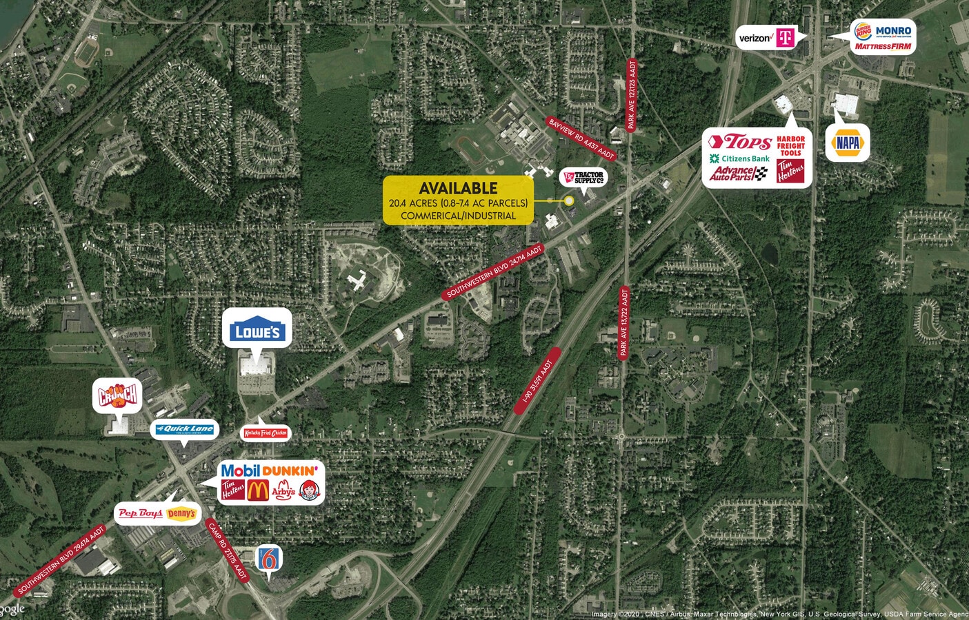 Southwestern Blvd South Park Avenue, Hamburg 14075 near thruway