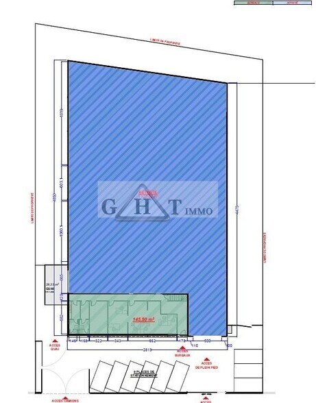 Industrial in Morangis to rent - Site Plan - Image 2 of 2