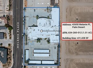 42650 Melanie Pl, Palm Desert, CA - aerial  map view