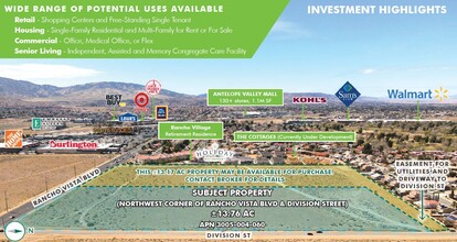 NWC Rancho Vista  Blvd & Division St, Palmdale, CA for sale Building Photo- Image 1 of 5