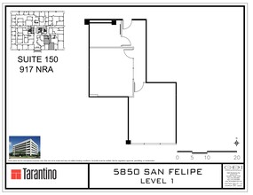 5850 San Felipe St, Houston, TX for rent Site Plan- Image 1 of 1