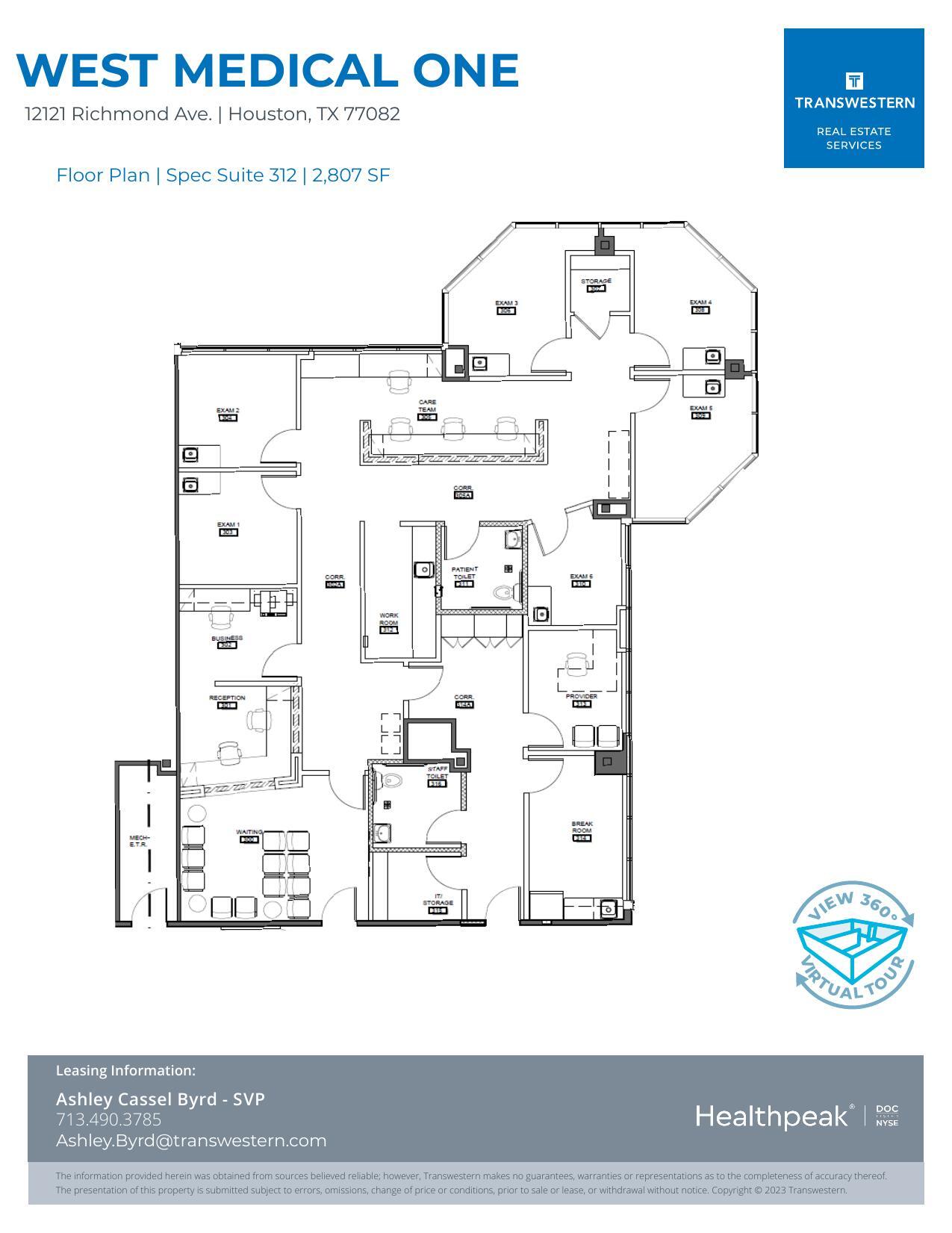 12121 Richmond Ave, Houston, TX to rent Floor Plan- Image 1 of 1