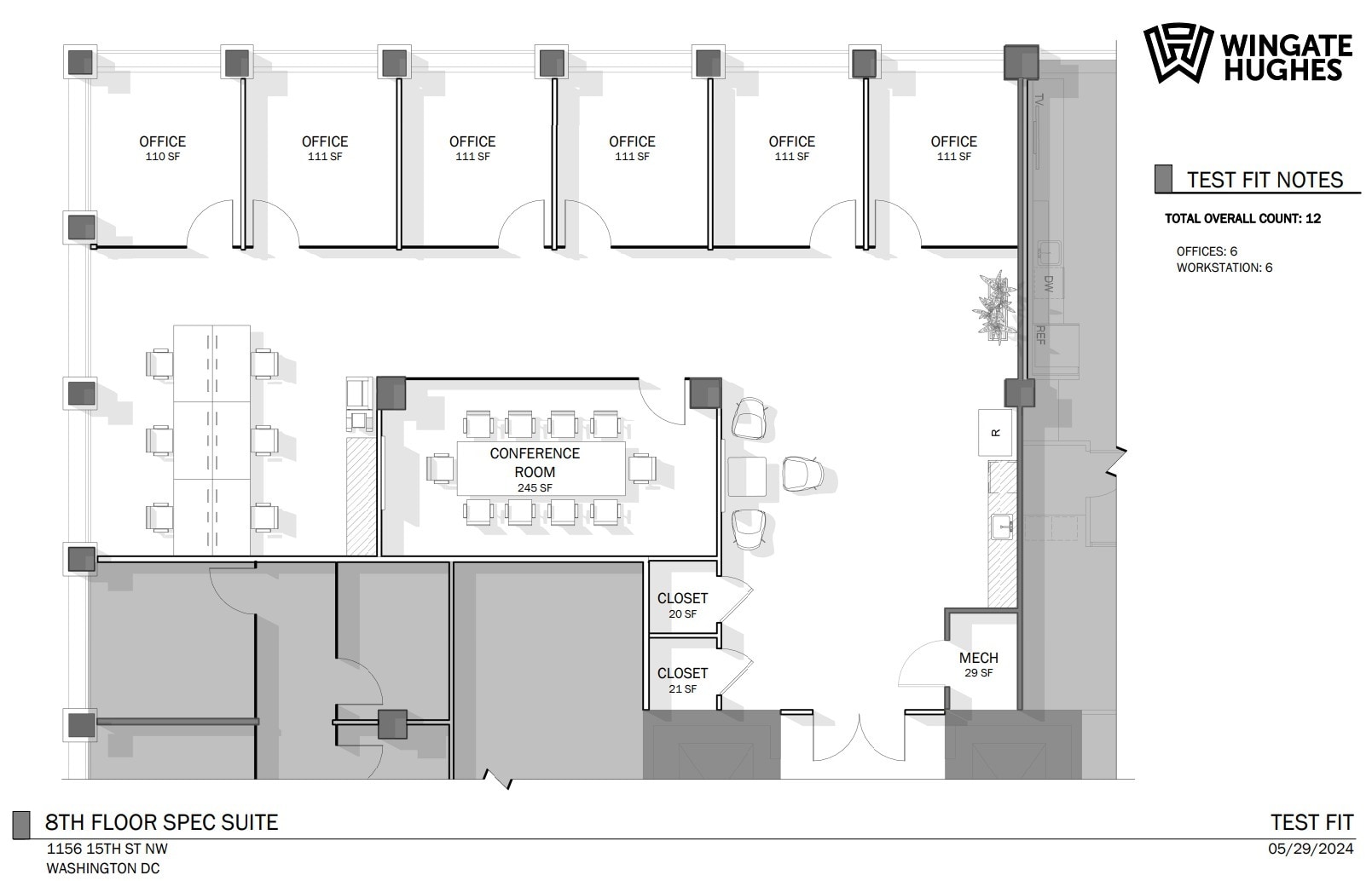 1156 15th St NW, Washington, DC to rent Floor Plan- Image 1 of 8
