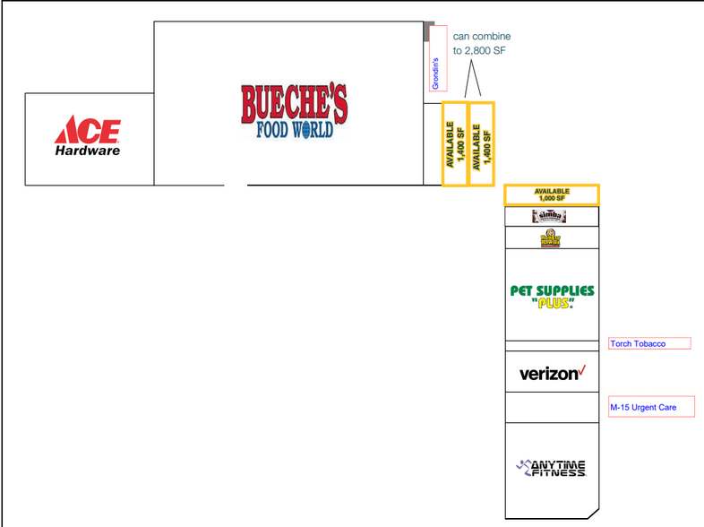 250-440 N Ortonville Rd, Ortonville, MI for rent - Site Plan - Image 2 of 2